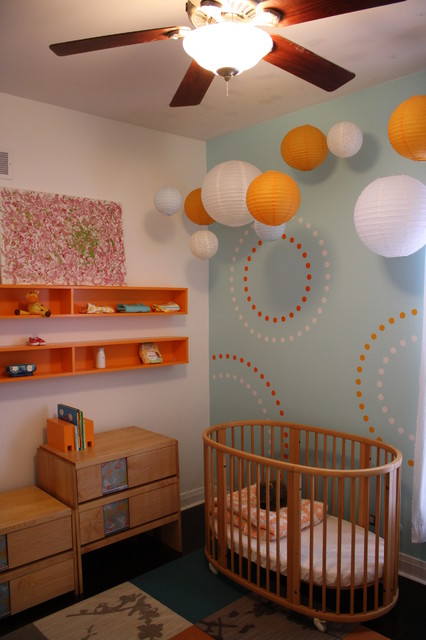 Дизайн детской комнаты для младенца.