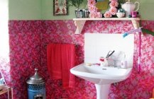 розовая ванная