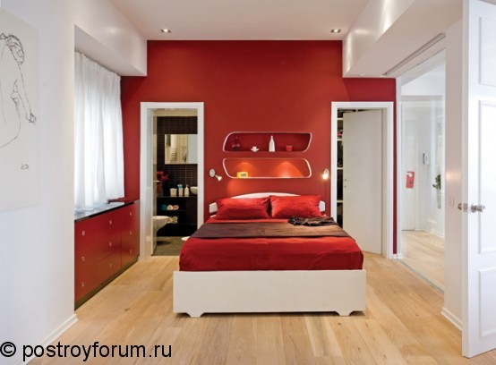 красная комната дизайн