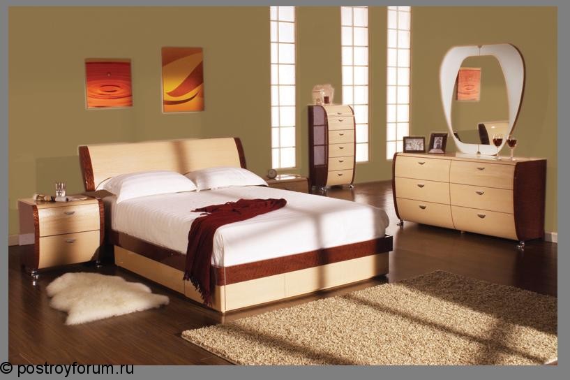 спальни в стиле модерн фото